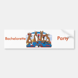 Autocollant De Voiture Poker Jouer Bachelorette