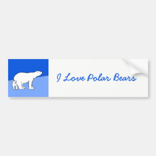 Autocollant De Voiture Polar Bear Mom and Cub Peinture - Wildlife Art