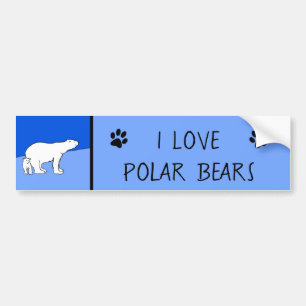 Autocollant De Voiture Polar Bear Mom and Cub Peinture - Wildlife Art