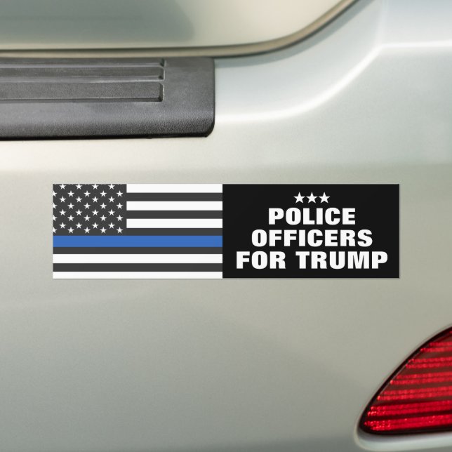 Autocollant De Voiture Policiers Pour Les Élections De Trump 2024 (En voiture)