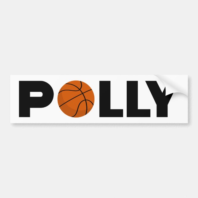 Autocollant De Voiture Polly Basketball (Devant)