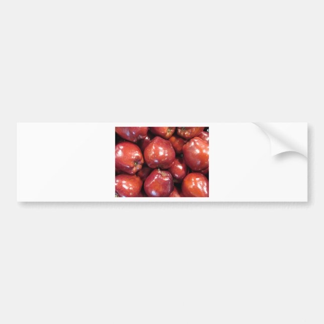 Autocollant De Voiture Pommes rouges foncées (Devant)