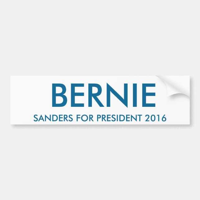Autocollant De Voiture Ponceuses de Bernie pour le président 2016 (Devant)