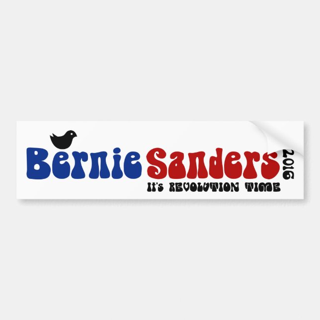 Autocollant De Voiture Ponceuses rétro Bernie POTUS de birdie (Devant)