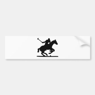 Autocollant De Voiture Poneys britanniques de silhouette de joueur de