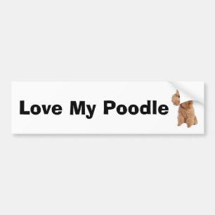 Autocollant De Voiture Poodle