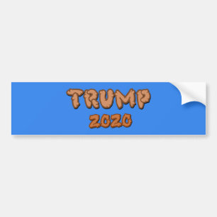 Autocollant De Voiture Poop Shaped Font Trump 2020