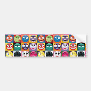 Autocollant De Voiture pop art emojis