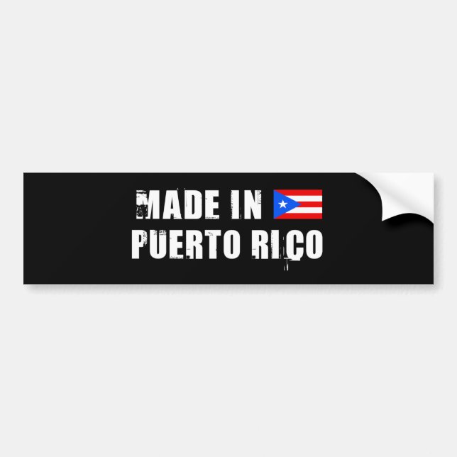 AUTOCOLLANT DE VOITURE PORTO RICO (Devant)
