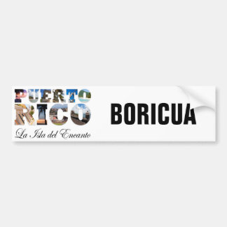 Autocollant De Voiture Porto Rico La Isla Del Encanto Boricua