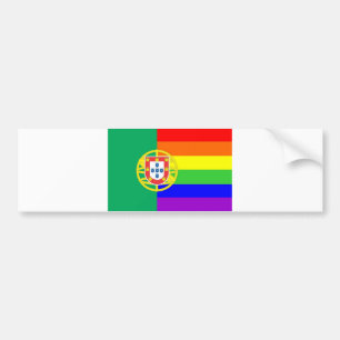 Autocollant De Voiture portugal gay fier rainbow flag homosexuel