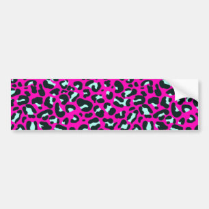 Autocollant De Voiture Poster de animal de Cheetah Leopard rose moderne