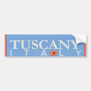 Autocollant De Voiture Poster de Tuscany Italy