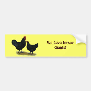 Autocollant De Voiture Poulets géants Jersey