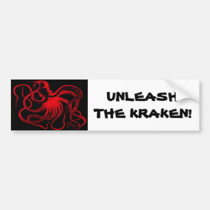 Autocollant De Voiture Poulpe nautique steampunk vintage kraken monstre