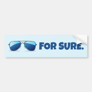 Autocollant De Voiture Pour sûr lunettes de soleil Aviator Macron Drôle