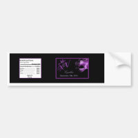 Pourpre Morado de l'étiquette mis XV de bouteille