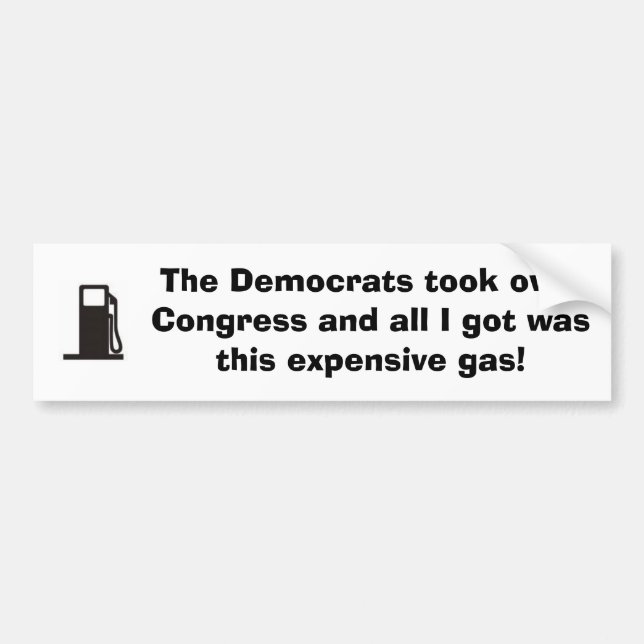 Autocollant De Voiture Pourquoi le gaz est si cher (Devant)