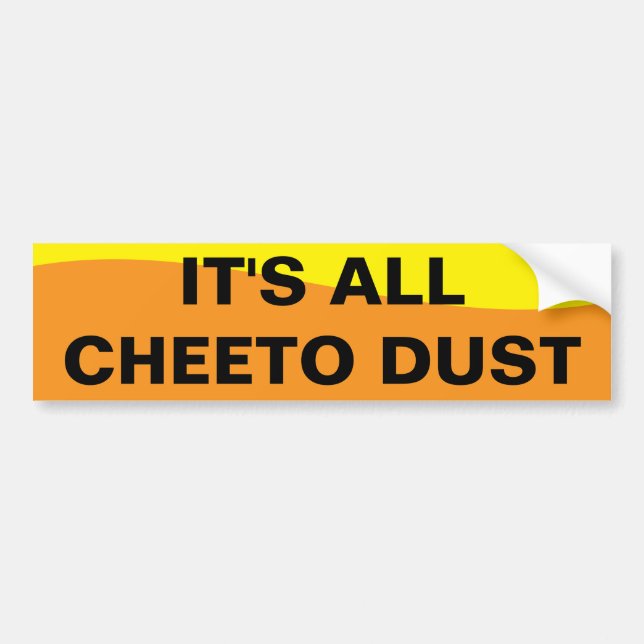 AUTOCOLLANT DE VOITURE POUSSIÈRE DE CHEETO (Devant)