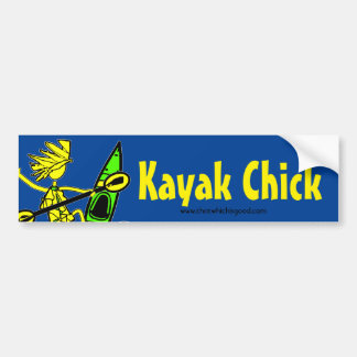 Autocollant De Voiture Poussin de kayak