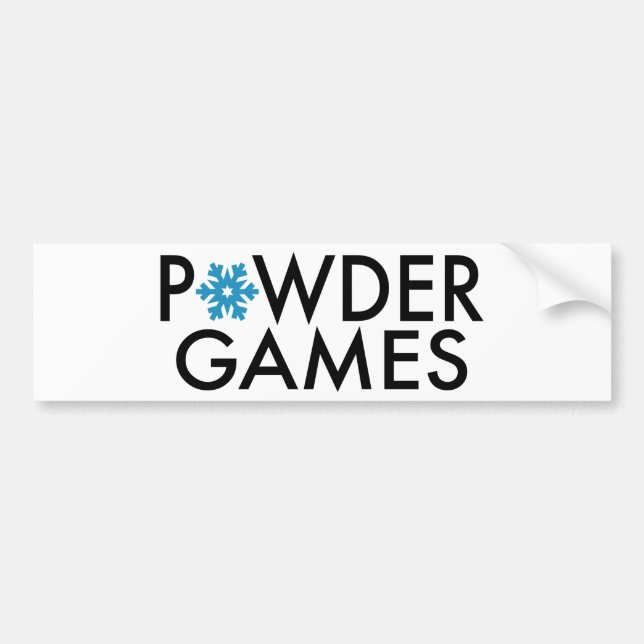 Autocollant De Voiture Powder Games (Devant)