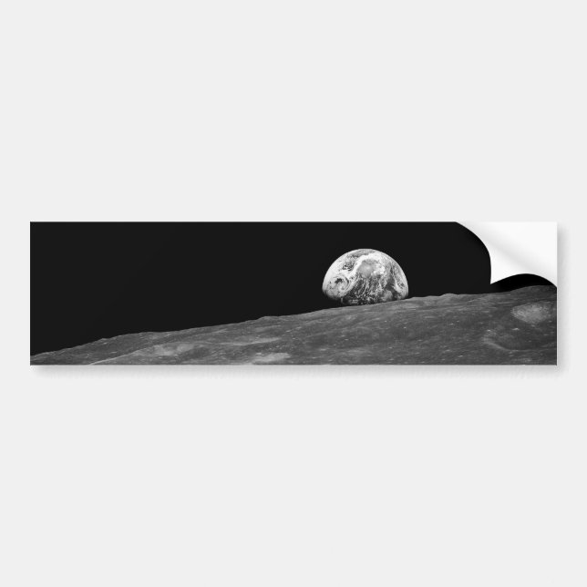 Autocollant De Voiture Première photographie d'un Earthrise pris par (Devant)