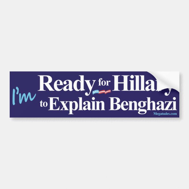 Autocollant De Voiture Préparez pour que Hillary explique Benghazi (Devant)