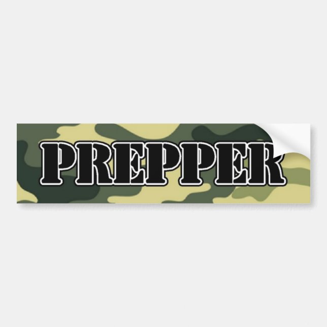 Autocollant De Voiture Prepper Camo (Devant)