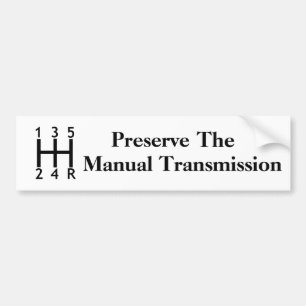 Autocollant De Voiture Préserver La Transmission Manuelle