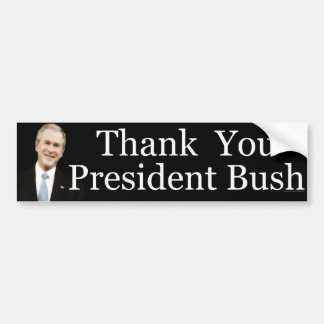 Autocollant De Voiture Président Bush de Merci