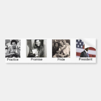 Autocollant De Voiture Président de fierté de pratique en matière d'Obama