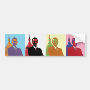 Autocollant De Voiture Président Obama Pop Art