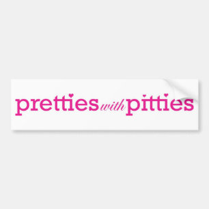 Autocollant De Voiture Pretties avec Pitties