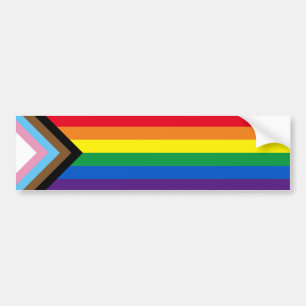 Autocollant De Voiture Pride Inclusive divers arc-en-ciel Lgbtq gay flag 