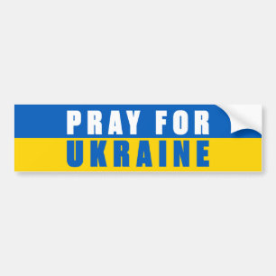 Autocollant De Voiture Priez Pour L'Ukraine