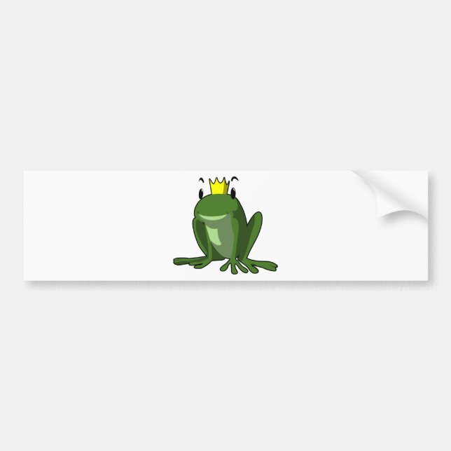 Autocollant De Voiture Prince de grenouille (Devant)