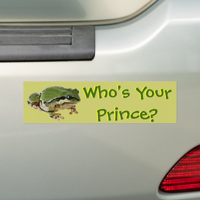 Autocollant De Voiture Prince de grenouille (En voiture)
