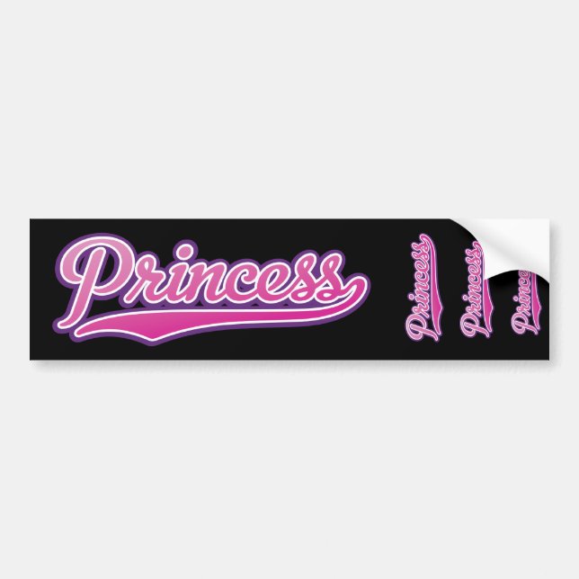 Autocollant De Voiture Princesse (Devant)