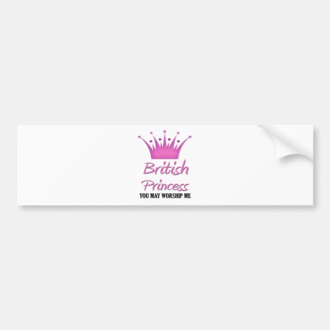 Autocollant De Voiture Princesse britannique (Devant)