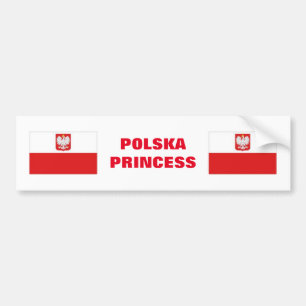 AUTOCOLLANT DE VOITURE PRINCESSE DE POLSKA