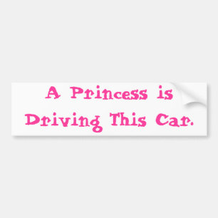 Autocollant De Voiture Princesse Driving