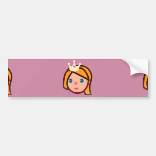 Autocollant De Voiture princesse emoji