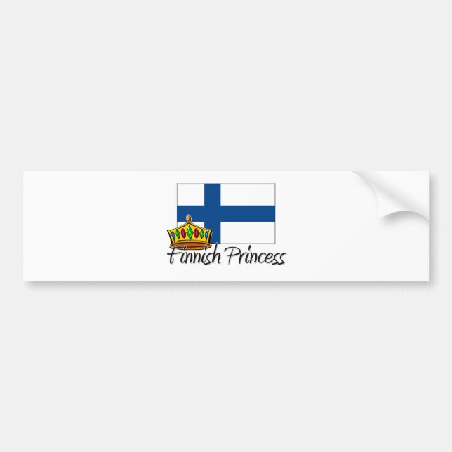 Autocollant De Voiture Princesse finlandaise (Devant)