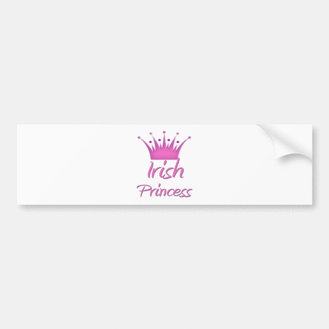 Autocollant De Voiture Princesse irlandaise (Devant)