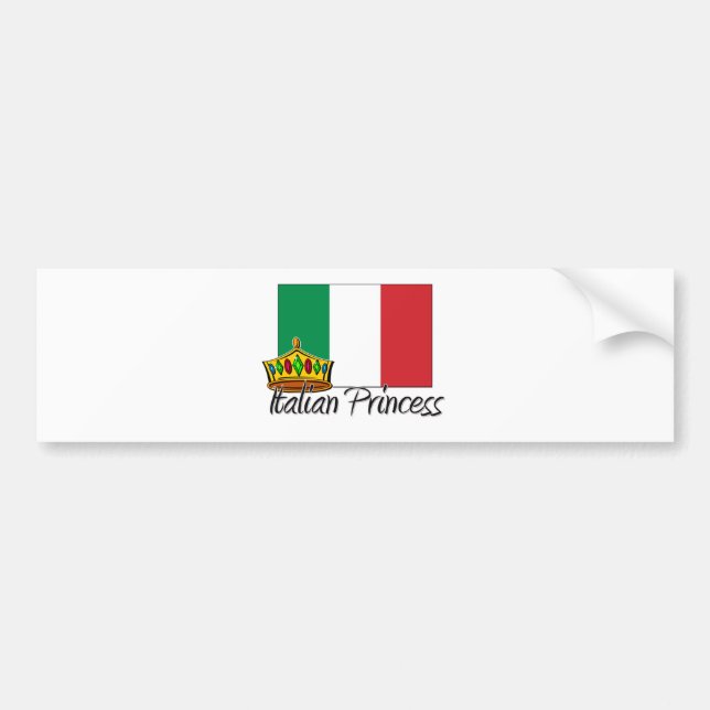 Autocollant De Voiture Princesse italienne (Devant)