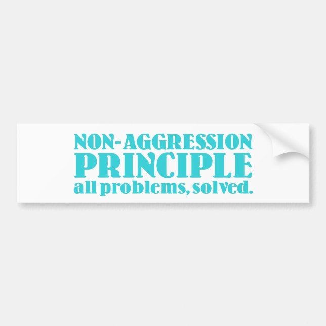 Autocollant De Voiture Principe de non-aggression (Devant)