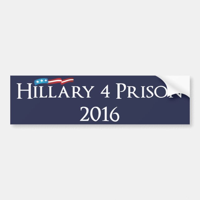 Autocollant De Voiture Prison 2016 de Hillary Clinton 4 (Devant)