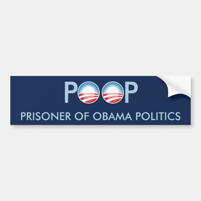 Autocollant De Voiture Prisonnier de DUNETTE de la politique d'Obama (Devant)