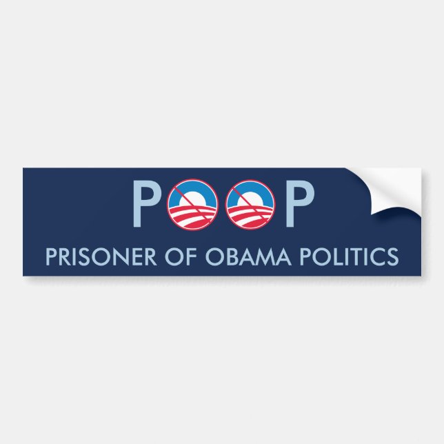 Autocollant De Voiture Prisonnier de DUNETTE de la politique d'Obama (Devant)