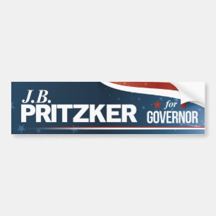 Autocollant De Voiture PRITZKER - JB Pritzker pour le gouverneur